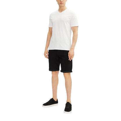 Calvin Klein Jeans Black Cotton Bermuda Shorts