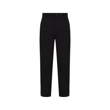Calvin Klein Jeans Black Recycled Cotton Chino Pants with tapered design for style and comfort, made from 97% recycled cotton, ideal for any occasion.