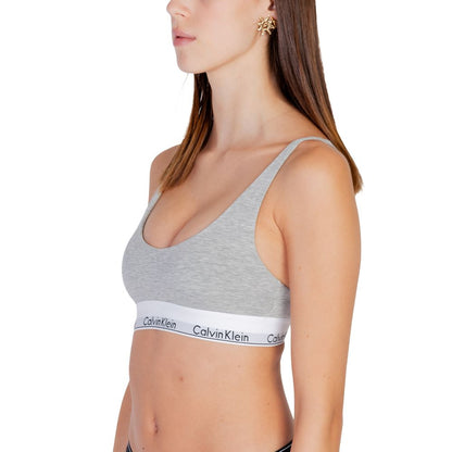 Calvin Klein Underwear Gray Cotton Bra