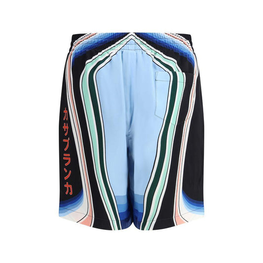 Casablanca Graphic Mountain Shorts CA-MPF25TR01205GRAPHICMOU-S