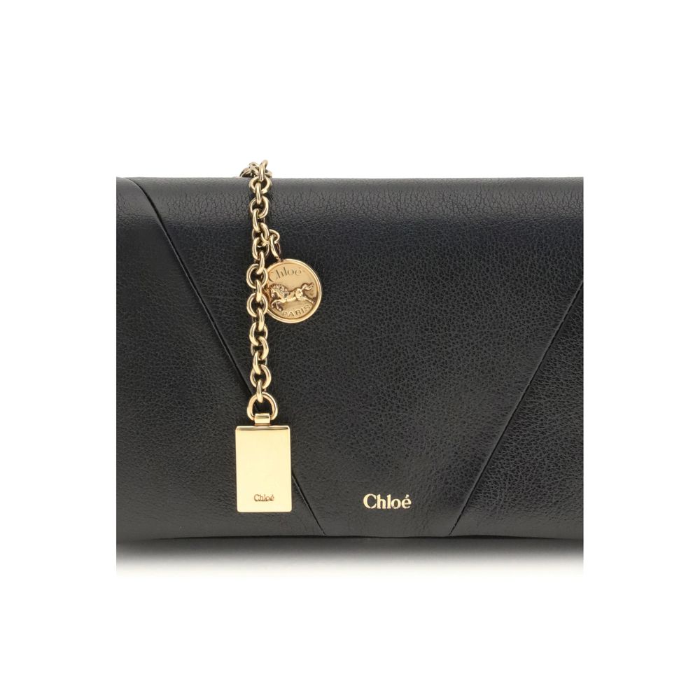 Chloé Black Calf Leather Bos Taurus Wallet