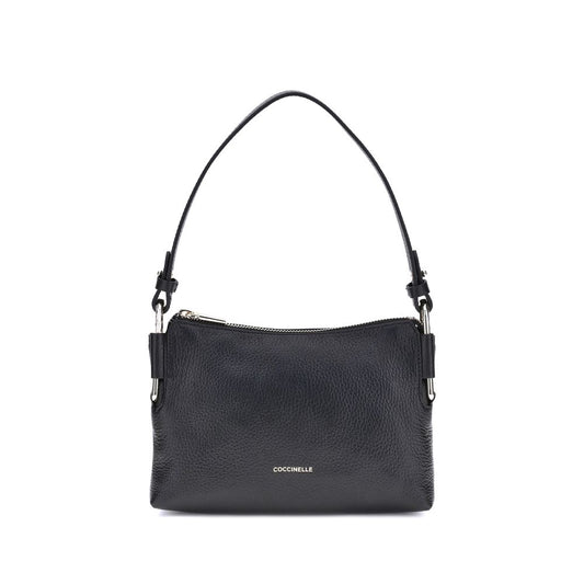 Coccinelle Black Calf Leather Bos Taurus Shoulder Bag