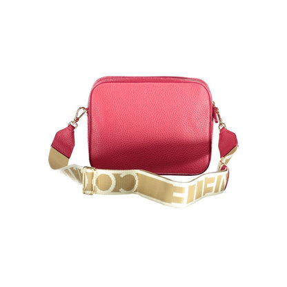 Coccinelle Red Leather Women Handbag with adjustable strap, chic and sophisticated design for the fashion-forward woman.