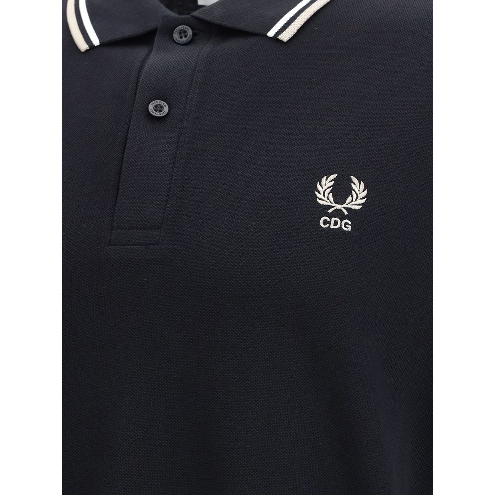 Comme Des Garçons Black Cotton Polo Shirt