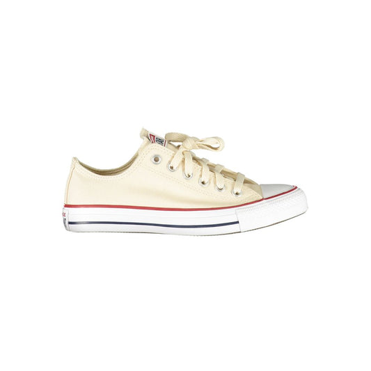Converse Beige Polyester Men Sneaker with iconic logo and contrasting details, perfect for casual style and comfort.