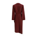 Crida Milano Como Dress in crêpe de chine CR-COMOBORDEAUX-0/XS