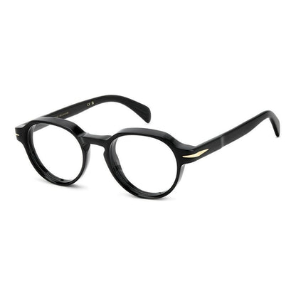 DAVID BECKHAM MOD. DB 7153 Gent's acetate glasses, angled view.