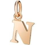 DODO Mod. DMB2017LETNL0009R unisex gold ciondolo featuring a letter N design.