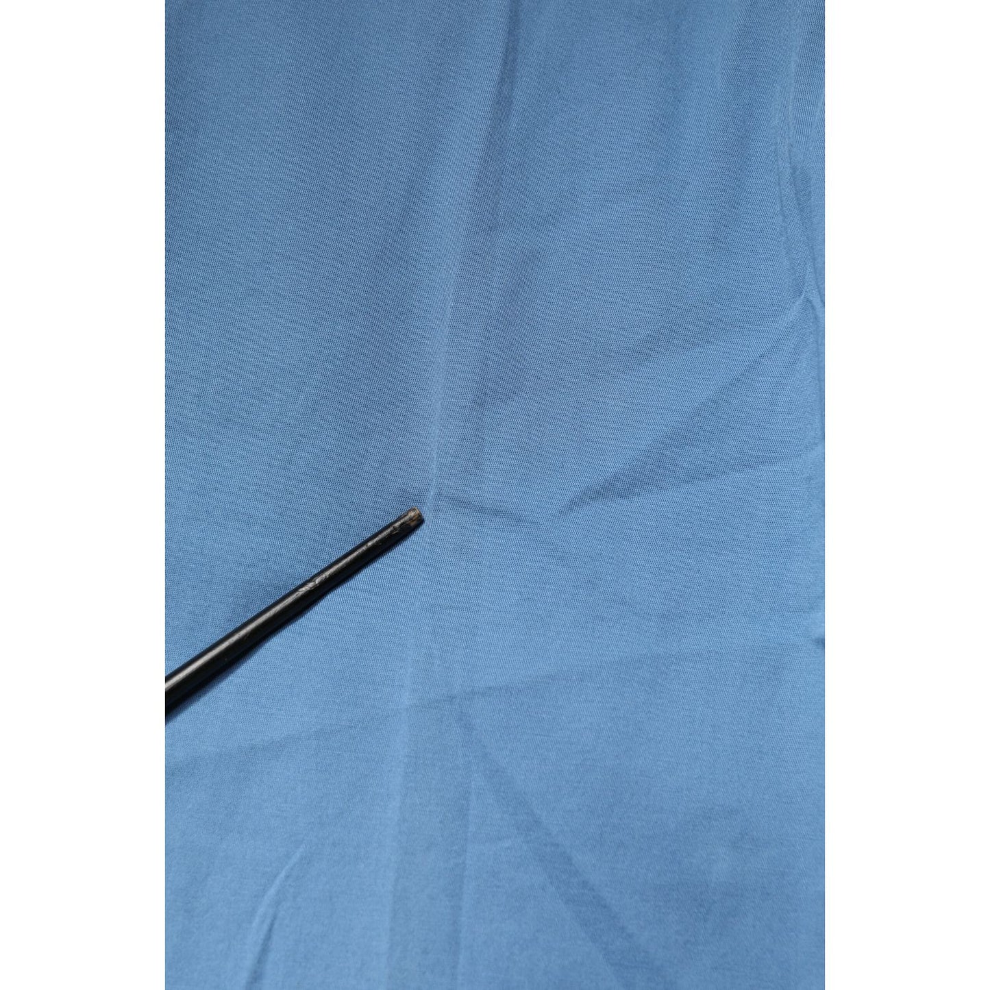 Close-up of Daniele Alessandrini Blue Cotton Mid Waist Straight Men Denim Jeans fabric texture.