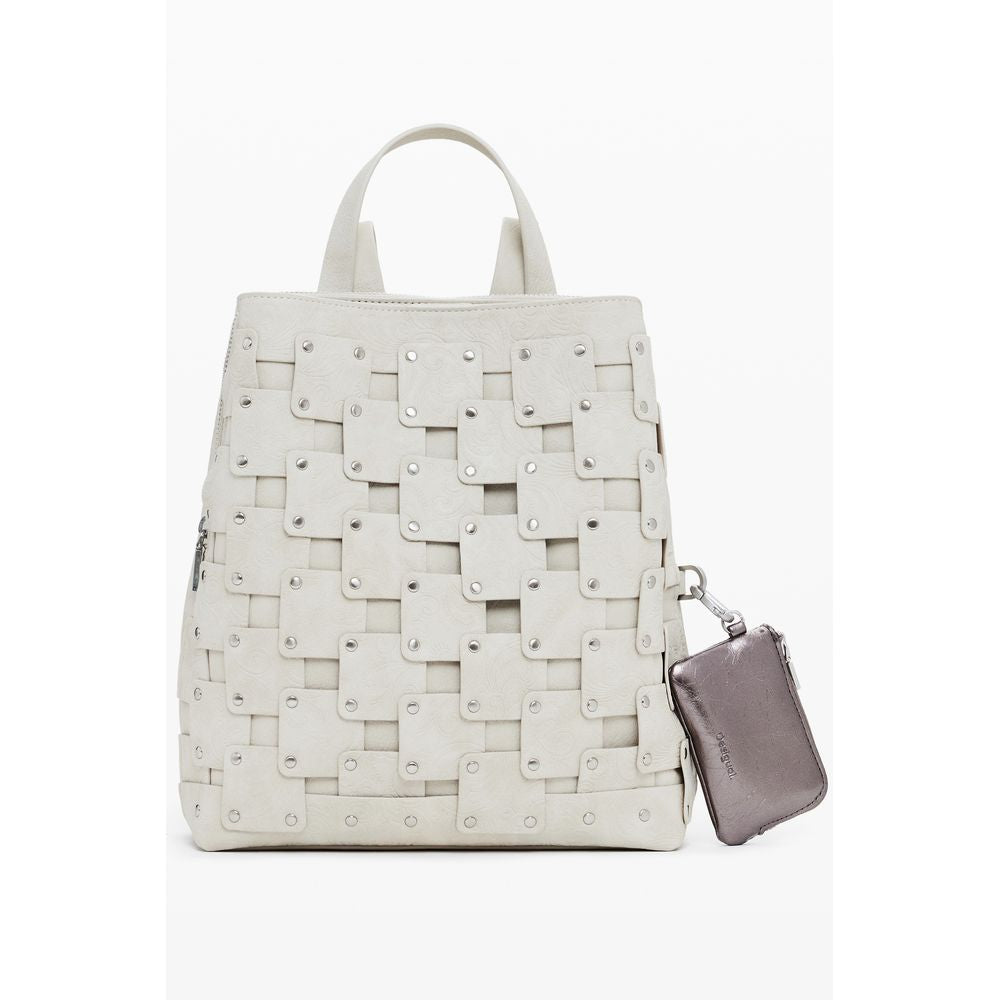 Front view with bag zipped and handles upright.