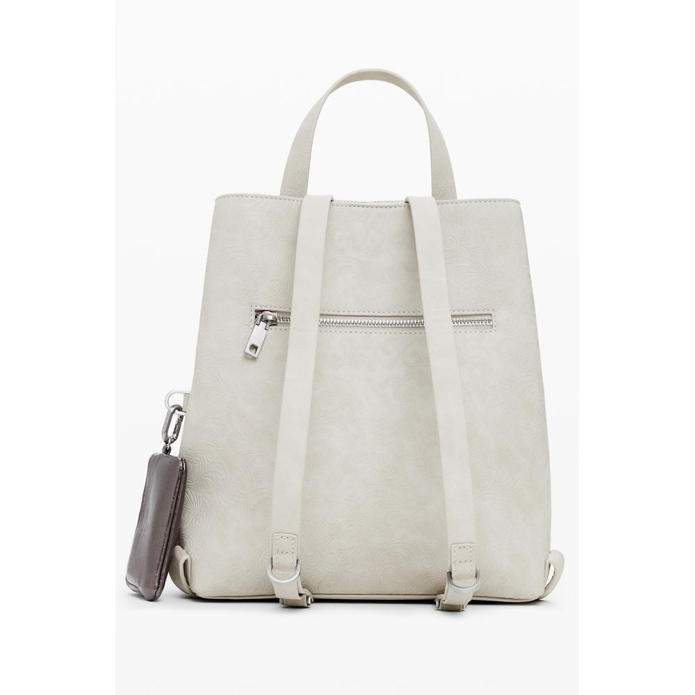 Front view with bag zipped and handles upright.