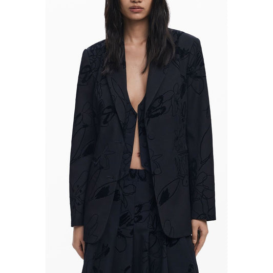 Desigual Black Polyester Women Jacket DE-39766-XS