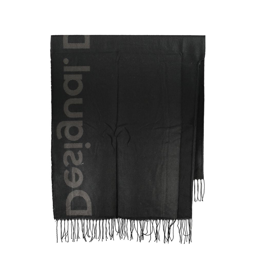 Desigual Black Polyester Women Poncho Desigual