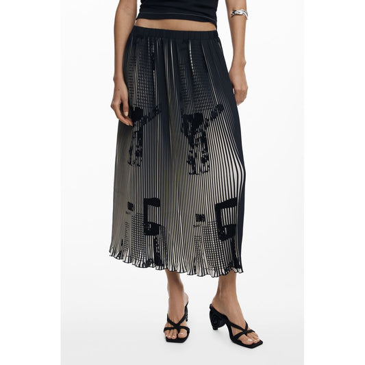 Desigual Black Polyester Women Skirt DE-39769-XS