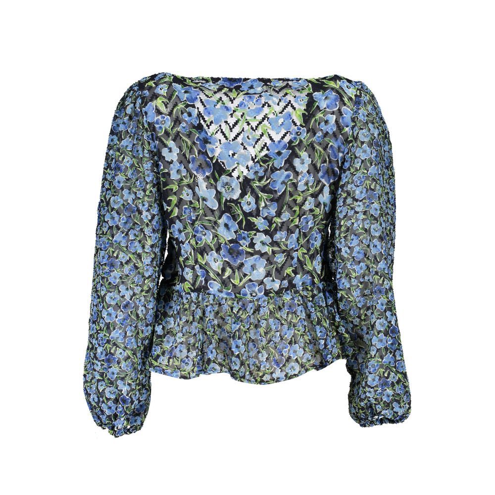 Desigual Blue Polyester Pattern Shirt