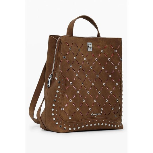 Desigual Brown Polyethylene Women Backpack DE-39825