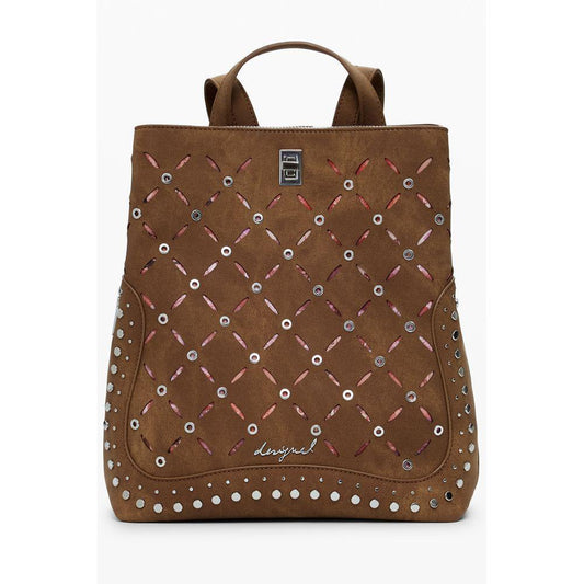 Desigual Brown Polyethylene Women Backpack DE-39825