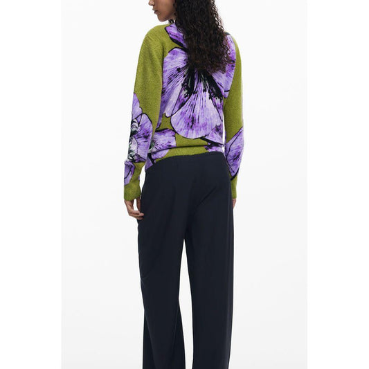 Desigual Purple Elastane Women Sweater DE-39735-XS
