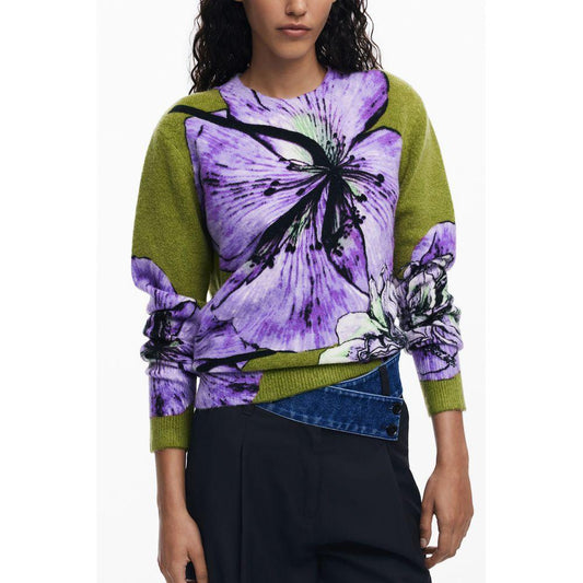 Desigual Purple Elastane Women Sweater DE-39735-XS