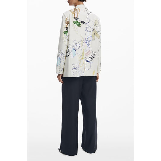 Desigual White Polyester Women Jacket DE-39776-XS