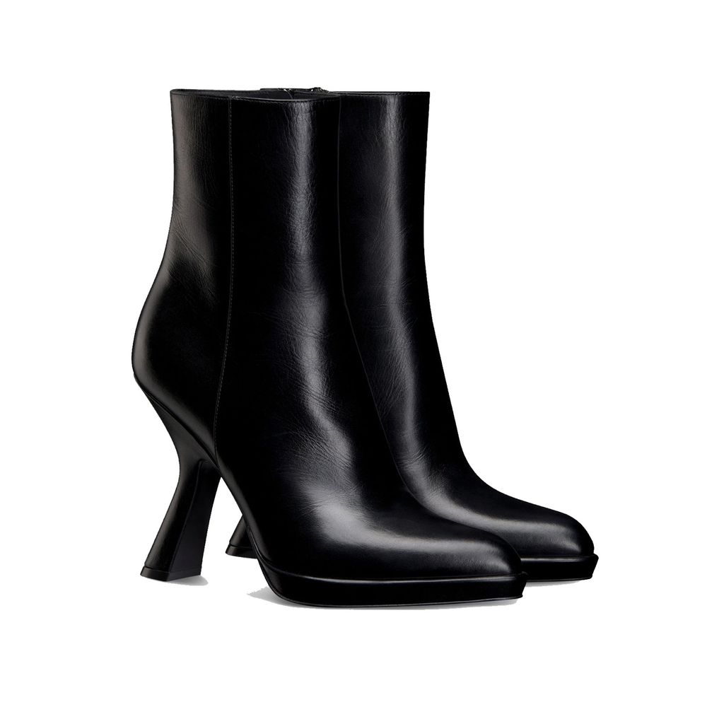 Dior Black Calfskin Ankle Boots