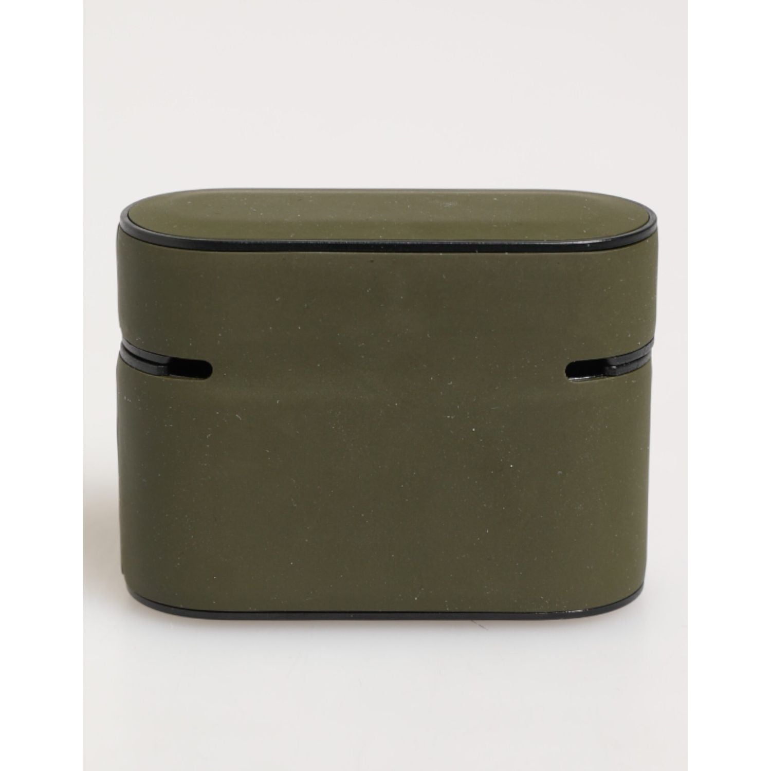 Dolce & Gabbana Army Green Rubber Logo Embossed Accessory  Airpods Case