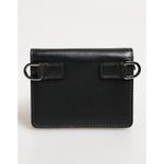 Dolce & Gabbana Black Leather DG Logo Bifold Card Holder Men Borse Wallet back view