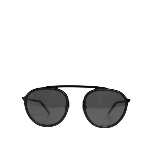 Dolce & Gabbana Black Metal Frame Round DG2276 Eyewear Shades Sunglasses GLA1387