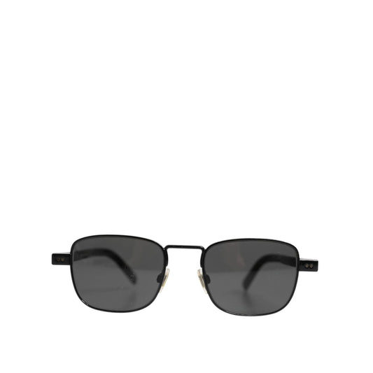 Dolce & Gabbana Black Metal Frame Square Lenses DG2222 Eyewear Sunglasses GLA1386