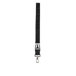 Dolce & Gabbana Black Polyester Stretch Rubberised DG Logo Men Keychain, sleek Italian design, modern accessory.
