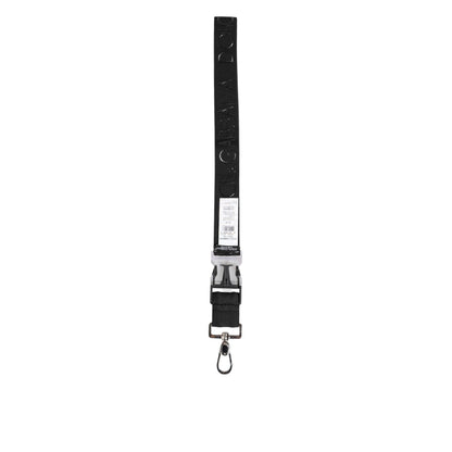 Dolce & Gabbana Black Polyester Stretch Rubberised DG Logo Men Keychain