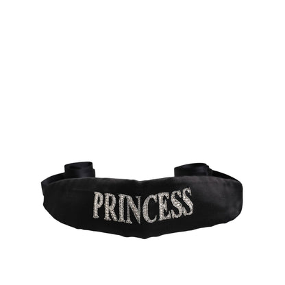Dolce & Gabbana Black Princess Fantasy Braided Waist Belt