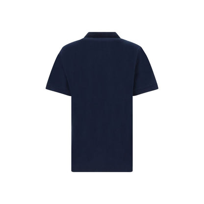 Dolce & Gabbana Blue Cotton Polo Shirt