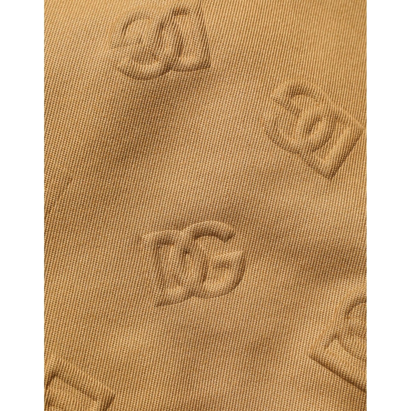 Dolce & Gabbana Brown Cotton Stretch Logo CargoBermuda Shorts