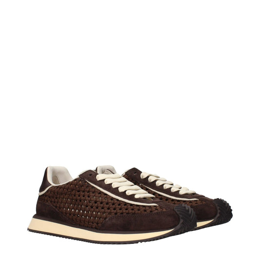 Dolce & Gabbana Brown Fabric Low Tops
