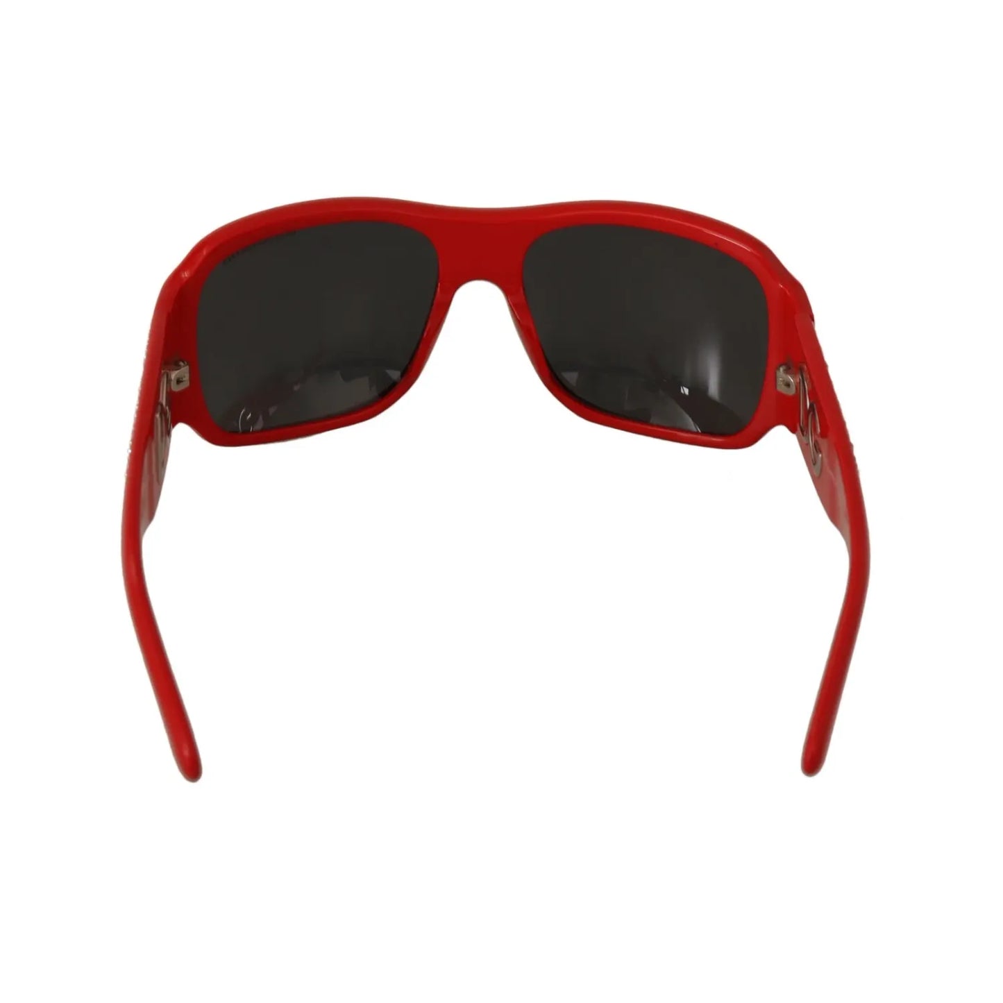 Dolce & Gabbana DG4027 Red Crystal Black Lens Shades Sunglasses showcasing stylish design for women.