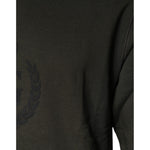 Dolce & Gabbana Army Green Crown Cotton Sweatshirt Sweater TSH86971-48