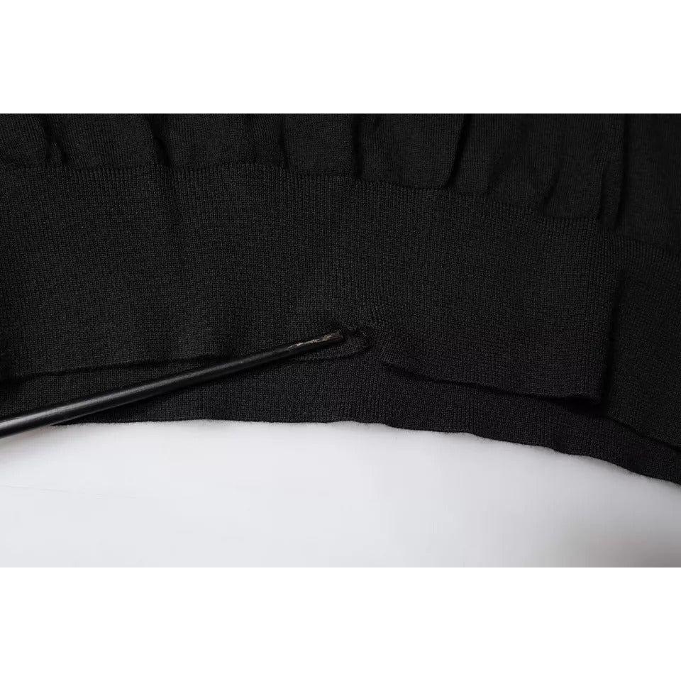 Dolce & Gabbana Black Long Sleeve Turtleneck Men Pullover Sweater TSH87058-52