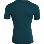 Dolce & Gabbana Blue Green Cotton Round Neck Short Sleeves T-shirt TSH86432-48