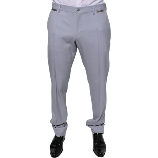 Dolce & Gabbana Light Gray Wool Formal Dress Pants PAN75569-50
