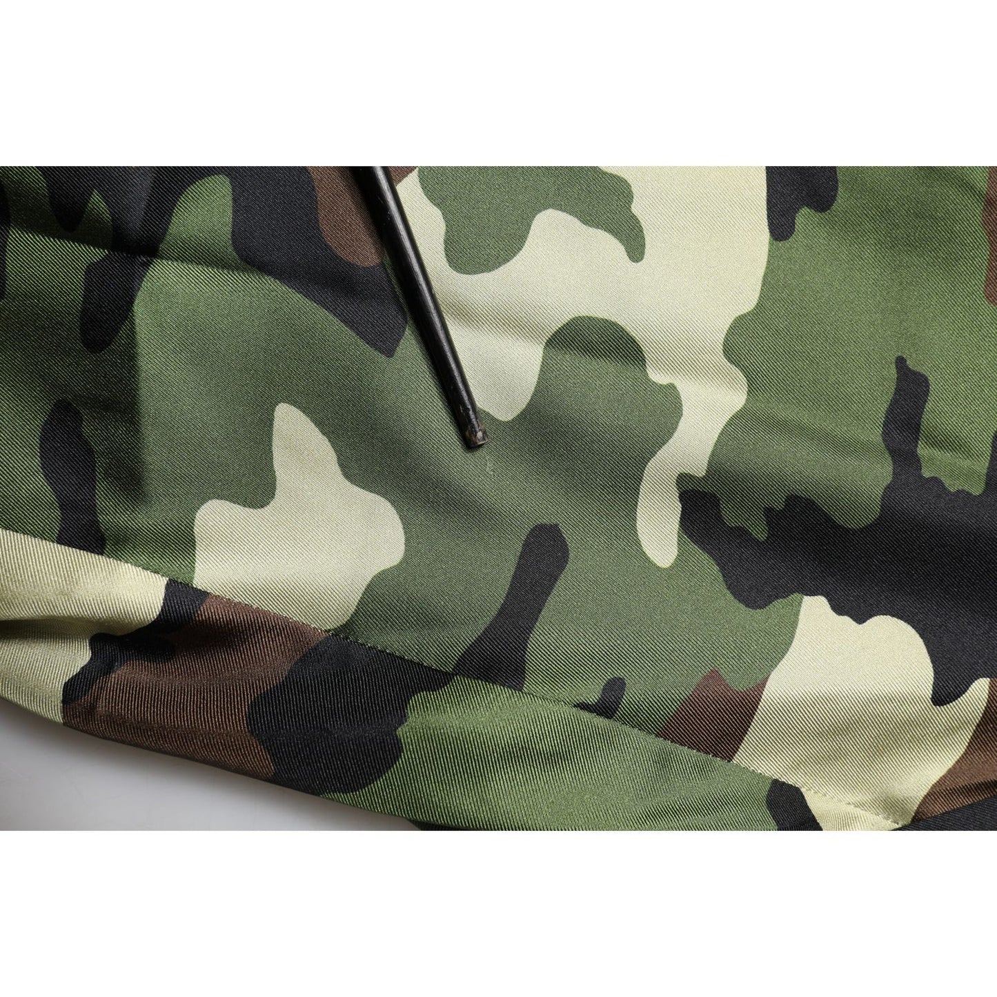 Dolce & Gabbana Multicolor Camouflage Silk Mid Waist Bermuda Shorts PAN75720-48