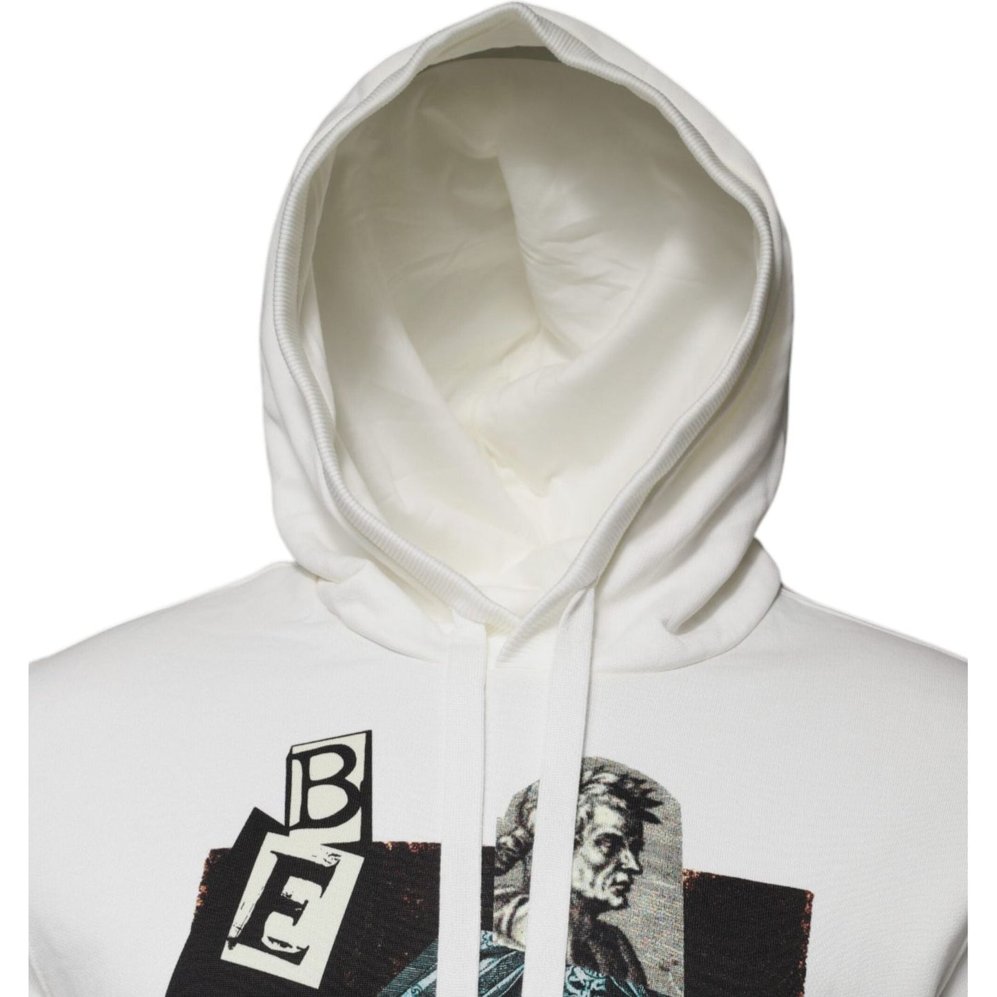 Dolce & Gabbana White Caesar Cotton Hooded Pullover Sweater TSH87566-46