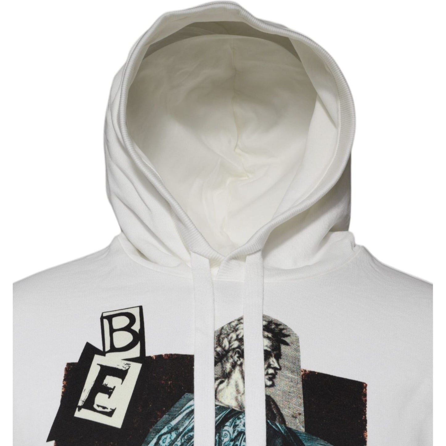 Dolce & Gabbana White Caesar Cotton Hooded Pullover Sweater TSH87567-50