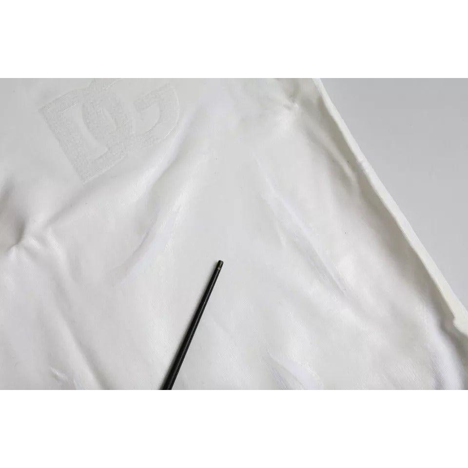 Dolce & Gabbana White Cotton Crew Neck Sweatshirt Sweater TSH86414-48