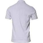 Dolce & Gabbana White Cotton Logo Plaque Collared Polo T-shirt TSH87488-50