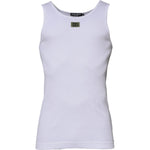 Dolce & Gabbana White Cotton Round Neck Sleeveless T-shirt TSH87519-48