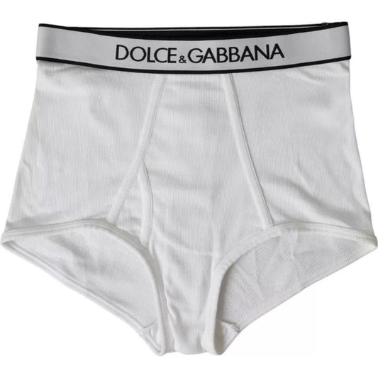 Dolce & Gabbana White Cotton Stretch Branded Logo Underwear BIK1827-2