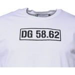 Dolce & Gabbana White DG Logo Cotton Crew Neck T-shirt TSH87413-44