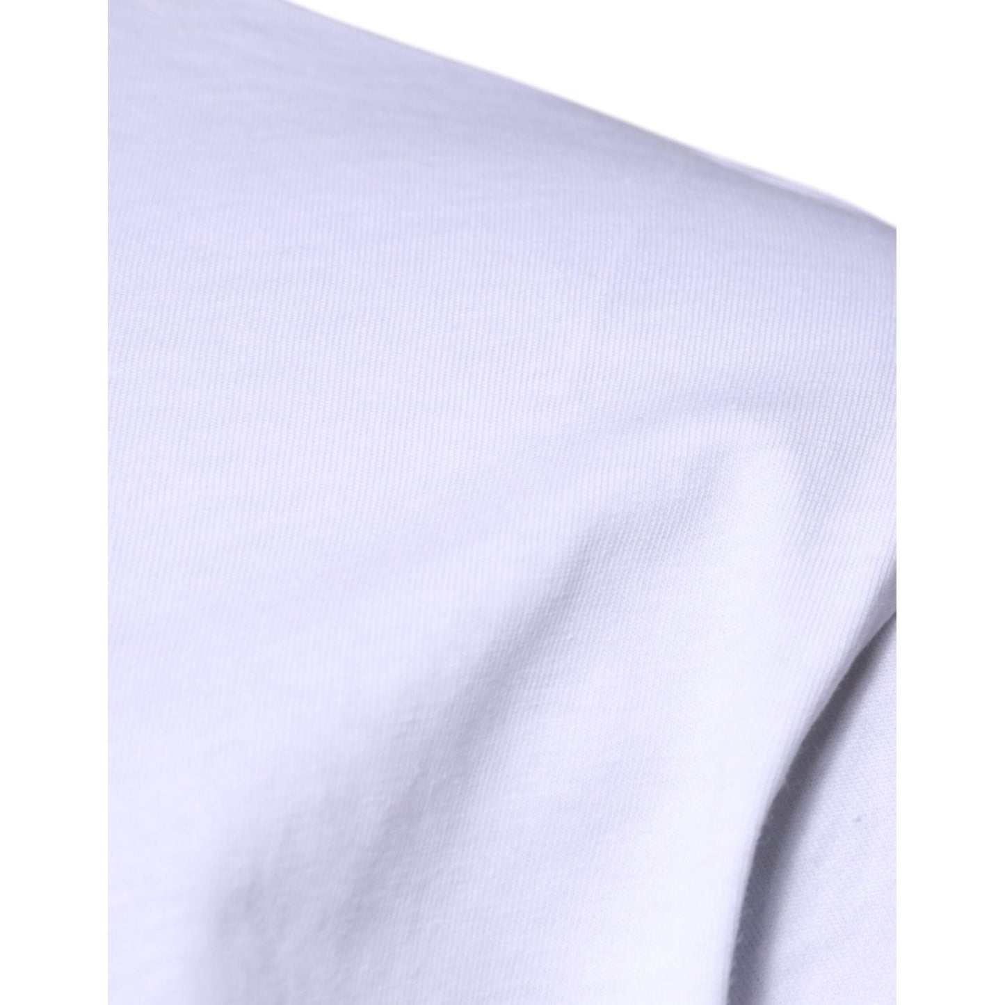 Dolce & Gabbana White DG Logo Cotton Crew Neck T-shirt TSH87413-44