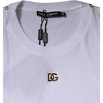 Dolce & Gabbana White DG Logo Crew Neck Short Sleeve T-shirt TSH87408-48